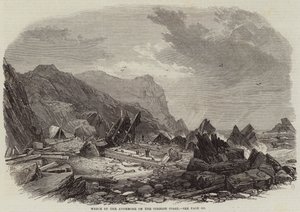 Wrak van de Avonmore aan de Cornish kust door Edmund Morison Wimperis